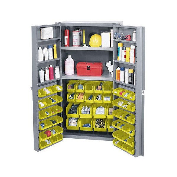 Global Industrial Bin Cabinet, 38 in W, 72 in H, 24 D 662149YL - main